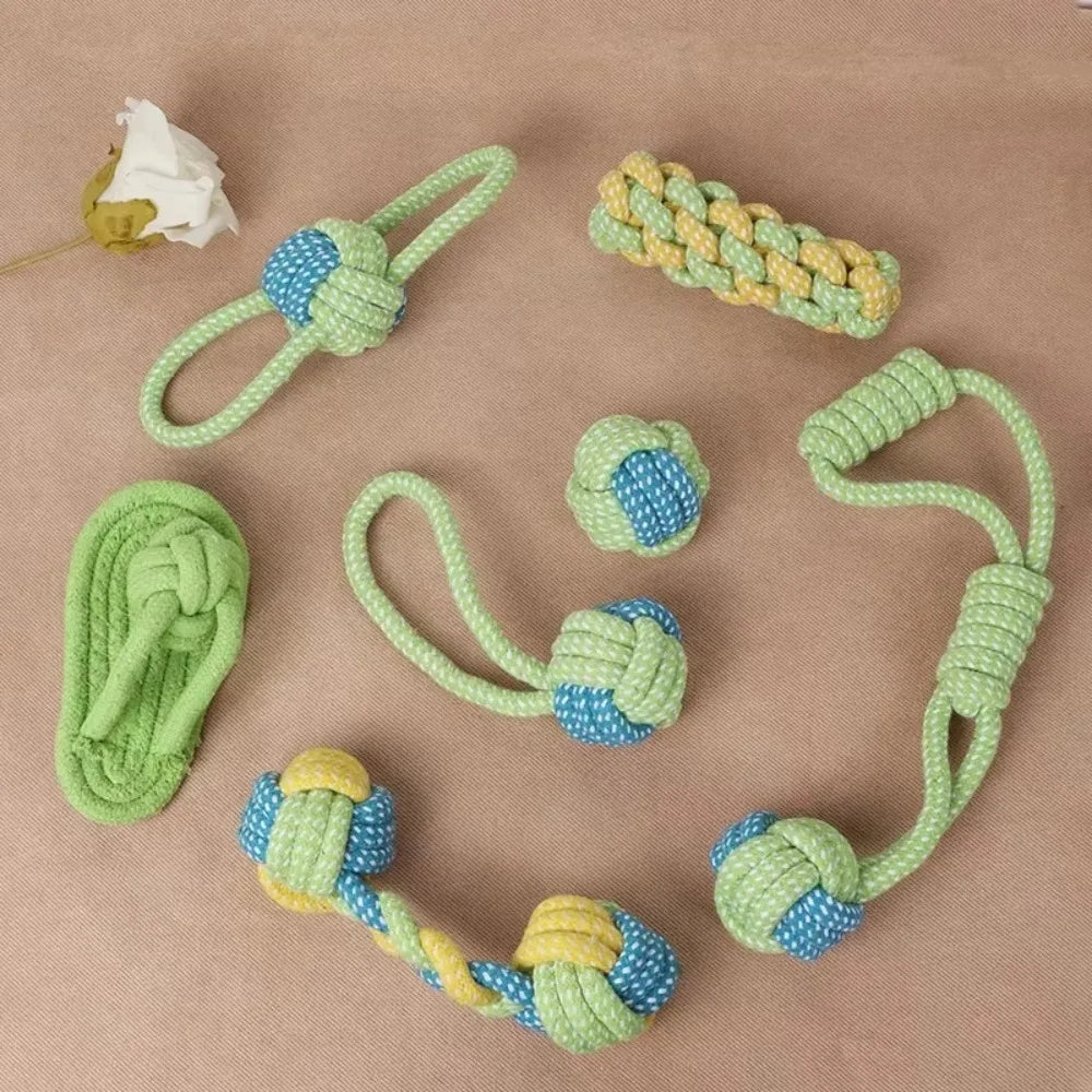Pet Dog Toys for Large Small Dogs Toy Interactive Cotton Rope Mini Dog Toys Ball for Dogs Accessories Toothbrush Chew Puppy Toy